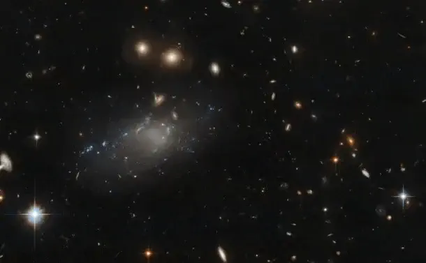 ثبت تصویر یک کهکشان فوق پراکنده توسط تلسکوپ هابل