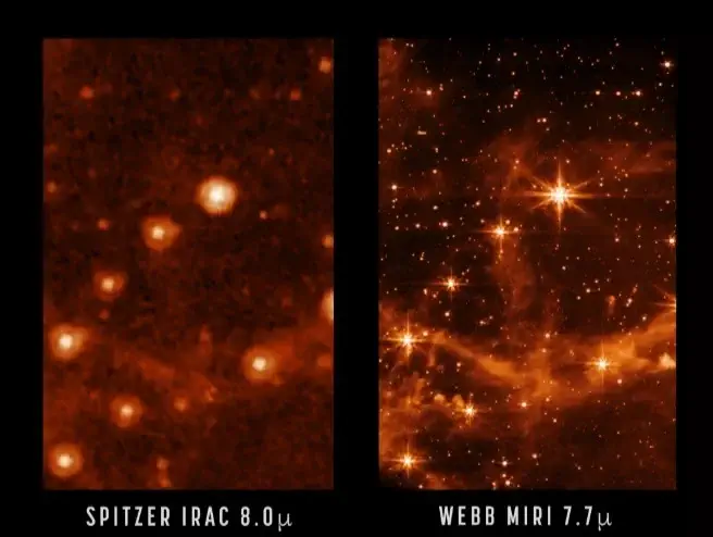 ناسا تصویر ثبت شده با سردترین ابزار تلسکوپ جیمز وب را منتشر کرد