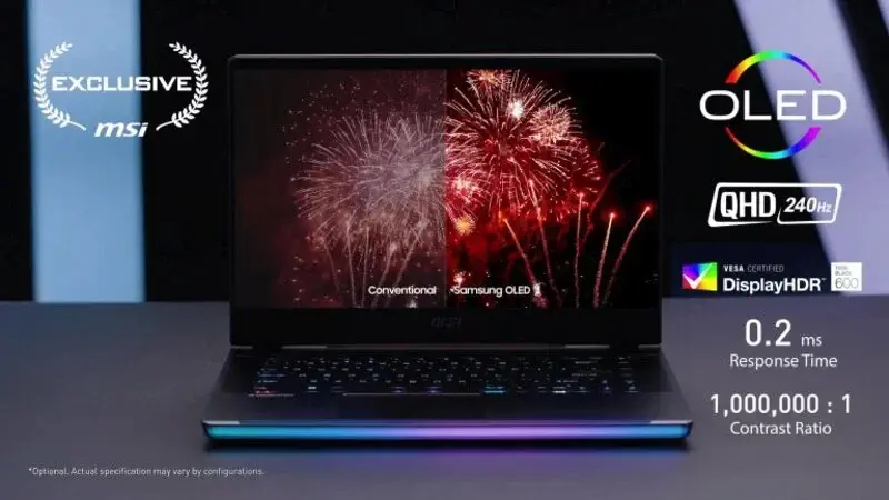 MSI اولین لپ تاپ اولد 240 هرتزی جهان را به بازار عرضه می کند