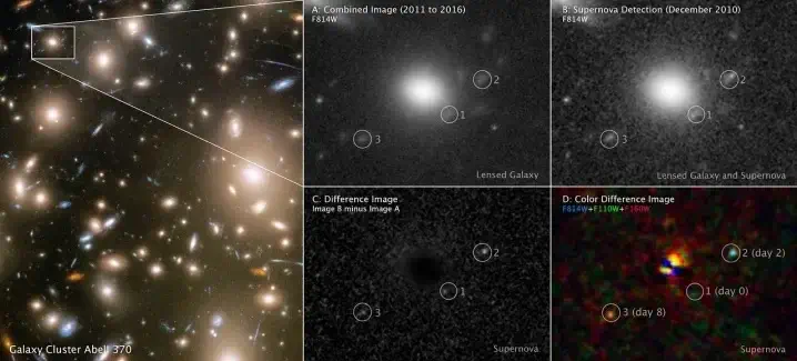 ثبت تصویری نادر از لحظات اولیه انفجار یک ستاره توسط تلسکوپ هابل