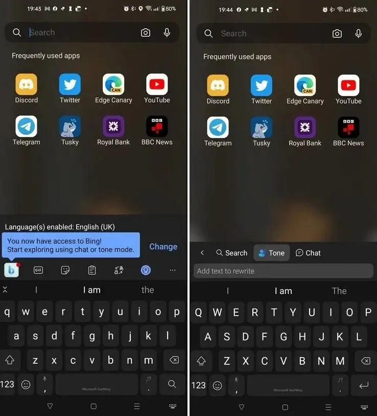 مایکروسافت چت بات هوش مصنوعی بینگ را به اپلیکیشن Swiftkey اضافه کرد 1 مایکروسافت چت بات هوش مصنوعی بینگ را به اپلیکیشن Swiftkey اضافه کرد