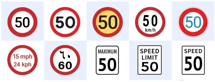 گوگل مپس چگونه محدودیت‌ سرعت پیش‌فرض برای انواع جاده‌ها را نشان می دهد؟