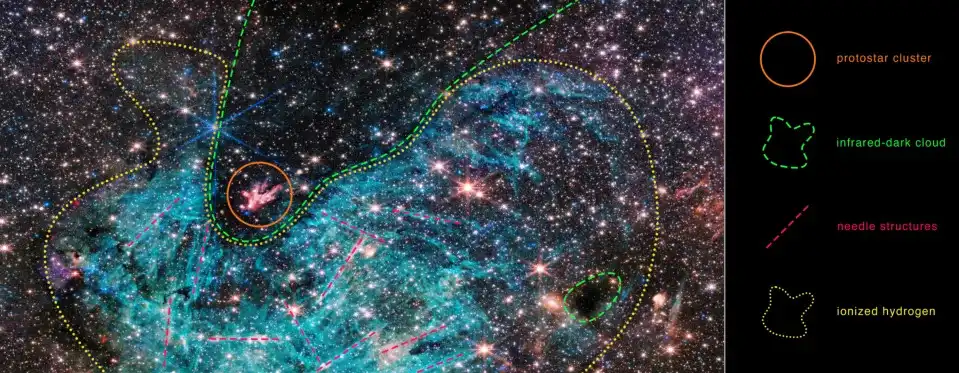 تصاویر تلسکوپ وب نمایی بی سابقه و آشوب از مرکز کهکشان ما را نشان می دهد.