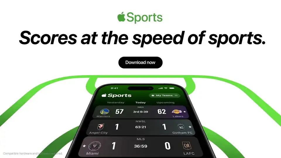 Apple Sports امتیازهای بی‌درنگ را روی صفحه قفل آیفون شما قرار می‌دهد