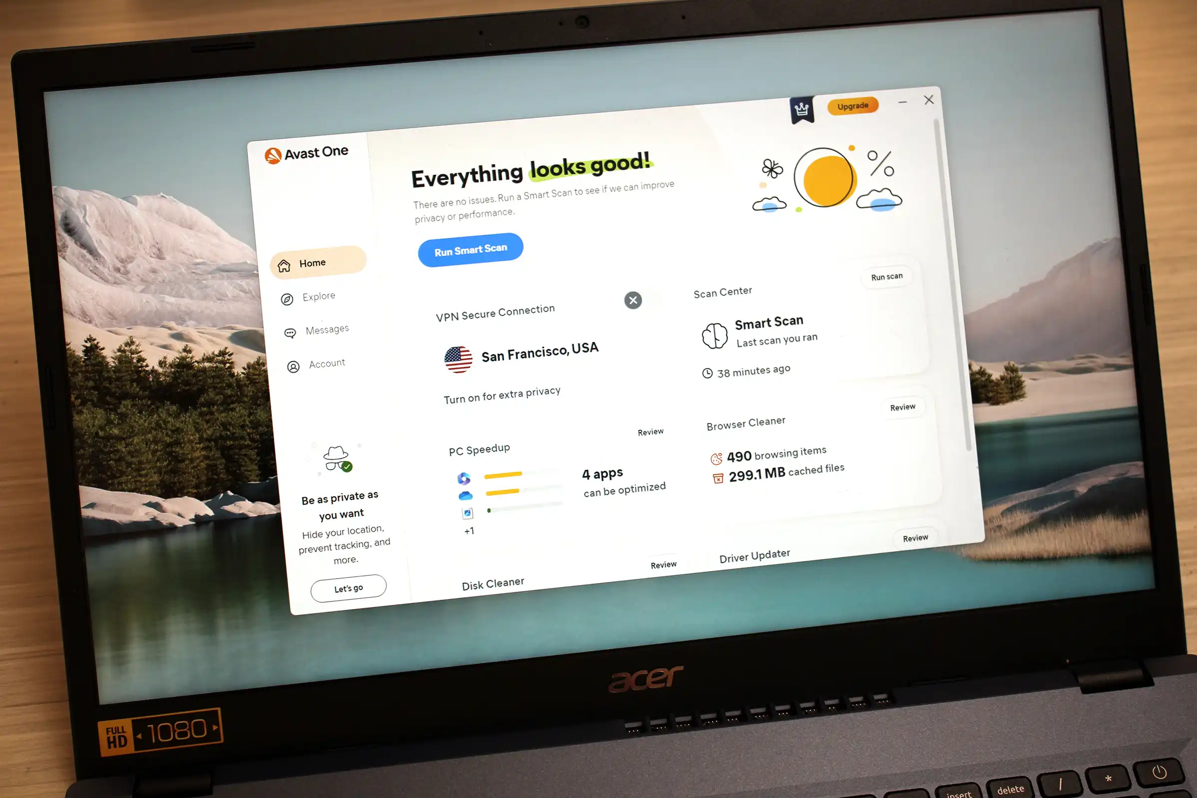 Avast One – نایب قهرمان بهترین مجموعه