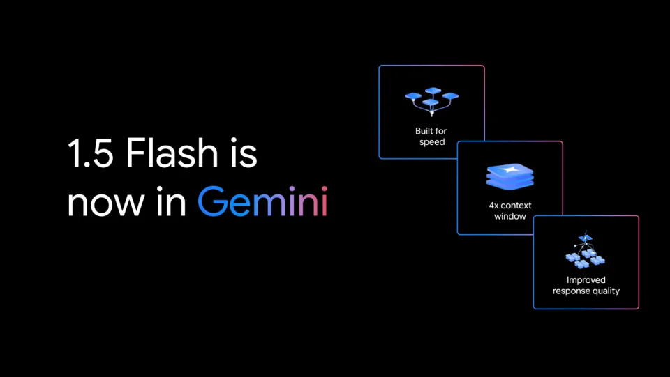 گوگل به کاربران Gemini امکان دسترسی رایگان به مدل 1.5 Flash AI سریعتر و سبک تر خود را می دهد