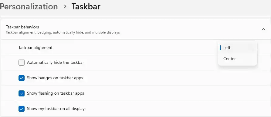 20 ترفند هوشمندانه برای افزایش بهره وری در ویندوز 11 1 https://dl.appest.ir/meta/2024/07/taskbar.webp