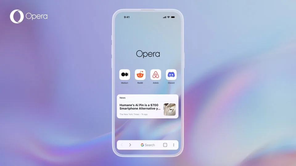 مرورگر وب مبتنی بر هوش مصنوعی اپرا وان، حالا برای سیستم‌عامل iOS در دسترس است
