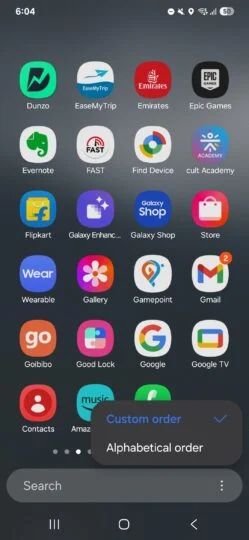 One UI 7.0 یک کشوی برنامه عمودی را معرفی می‌کند که ممکن است برخی کاربران را شگفت‌زده کند.