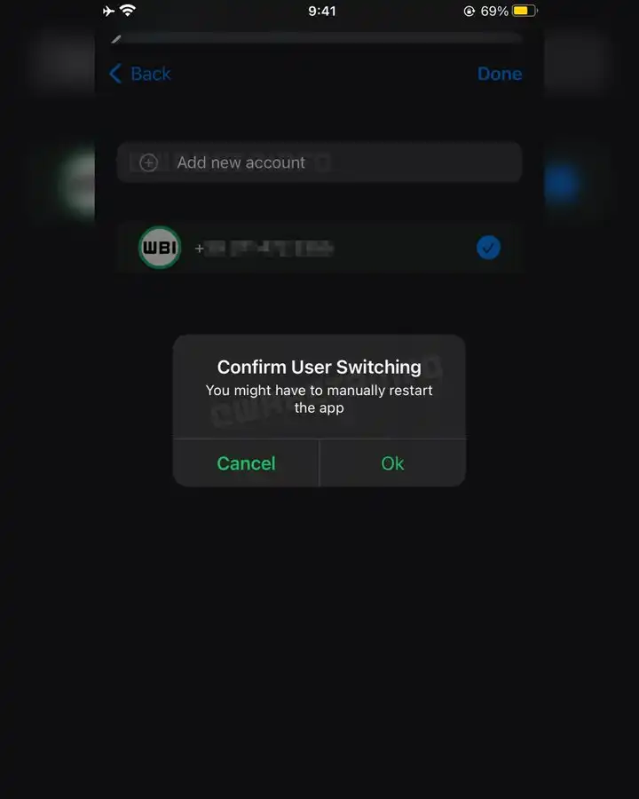واتساپ به زودی ممکن است به کاربران iOS اجازه دهد چندین حساب را روی یک دستگاه داشته باشند. 1 واتساپ به زودی ممکن است به کاربران iOS اجازه دهد چندین حساب را روی یک دستگاه داشته باشند.
