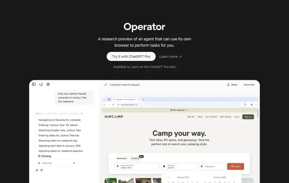 ChatGPT's AI agent Operator اکنون برای اکثر کاربران حرفه ای در دسترس است.
