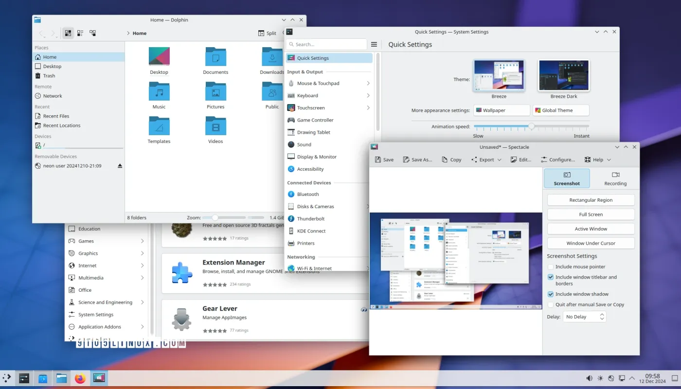 KDE Gear 24.12.2 نرم‌افزارهای دلفین، Itinerary، توکودون و بسیاری دیگر از برنامه‌های KDE را بهبود بخشیده است.