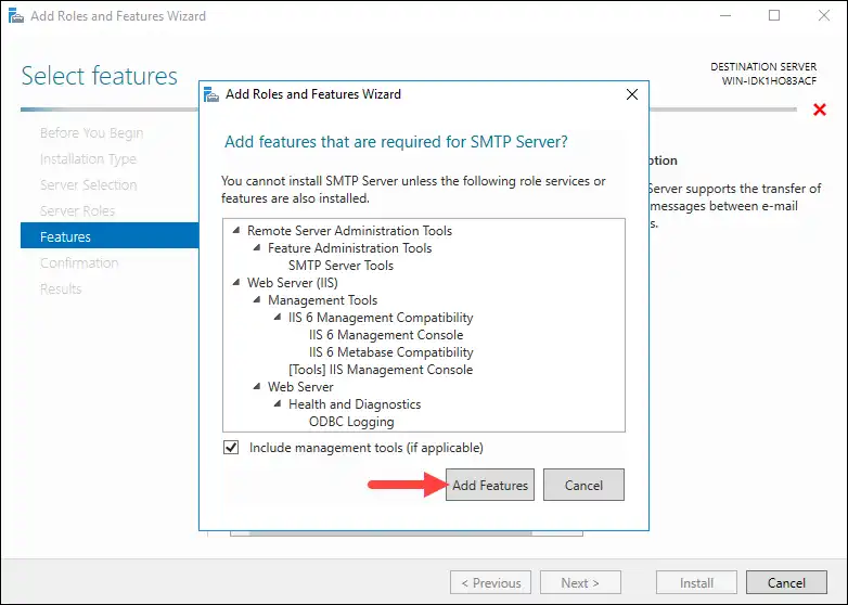 نحوه نصب و پیکربندی سرور SMTP در ویندوز