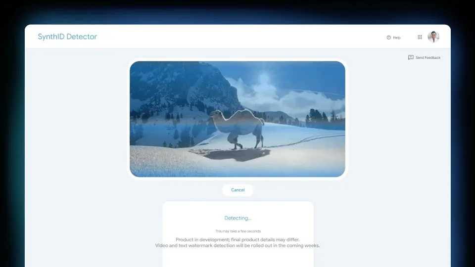 SynthID Detector میتواند رسانهها را بررسی کند تا ببیند آیا با ابزارهای هوش مصنوعی گوگل تولید شدهاند یا خیر. 1 SynthID Detector میتواند رسانهها را بررسی کند تا ببیند آیا با ابزارهای هوش مصنوعی گوگل تولید شدهاند یا خیر.
