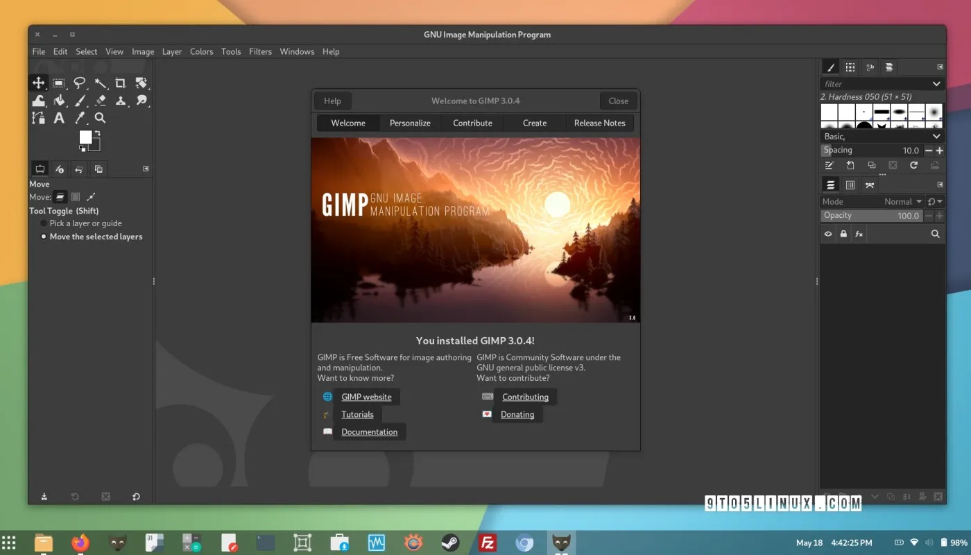 ویرایشگر تصویر متن‌باز GIMP نسخه 3.0.4 اکنون با رفع اشکالات برای بارگیری در دسترس است.