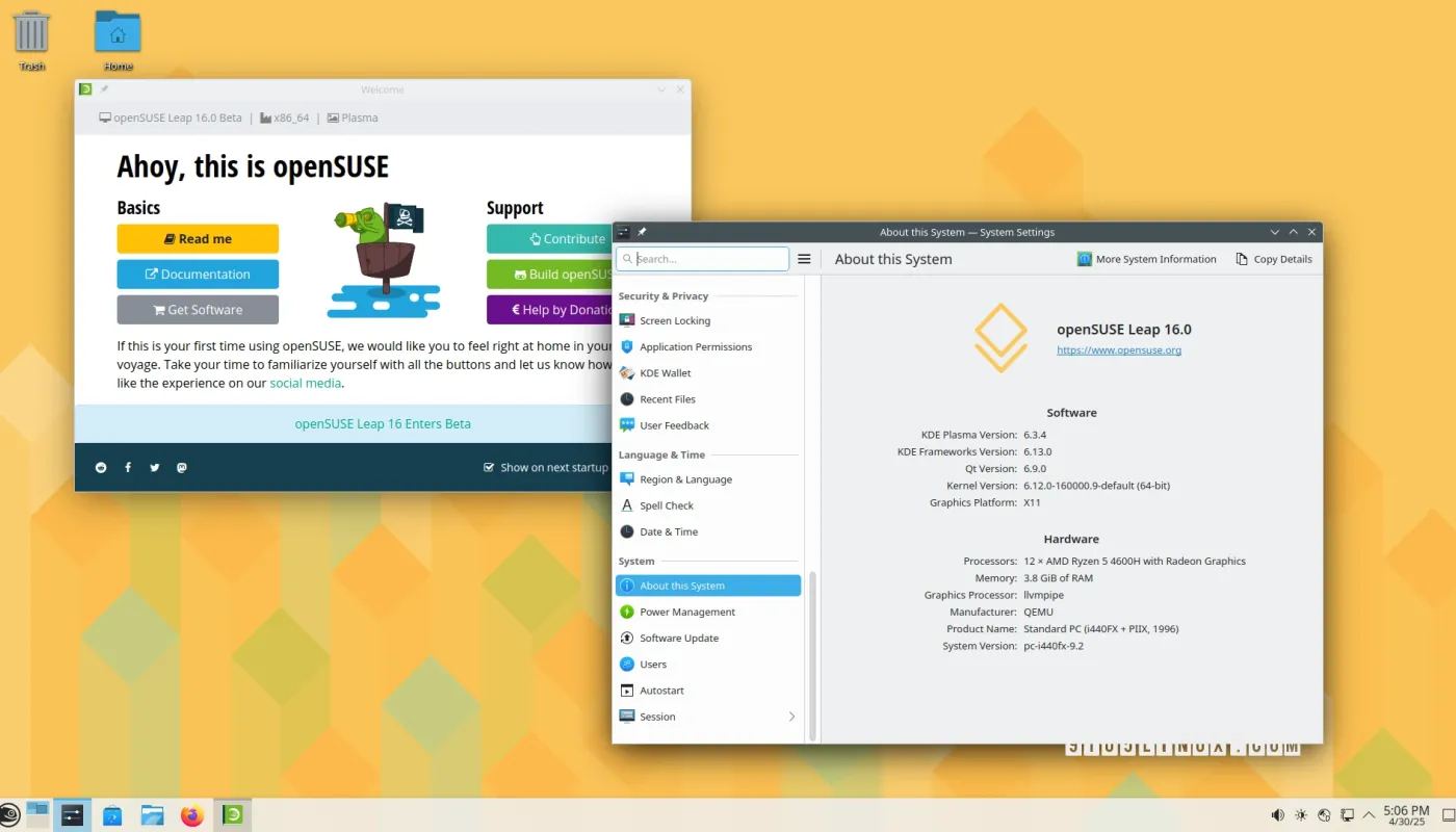 آزمایش بتا عمومی openSUSE Leap 16 با نصب‌کننده آگاما و هسته لینوکس 6.12 LTS آغاز شد.