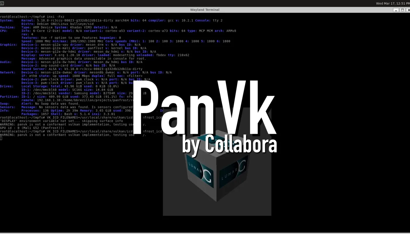 درایور متن‌باز PanVK Vulkan برای پردازنده‌های گرافیکی ARM Mali اکنون با Vulkan 1.2 سازگار است.