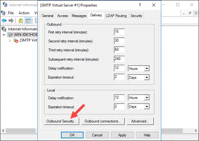 نحوه نصب و پیکربندی سرور SMTP در ویندوز