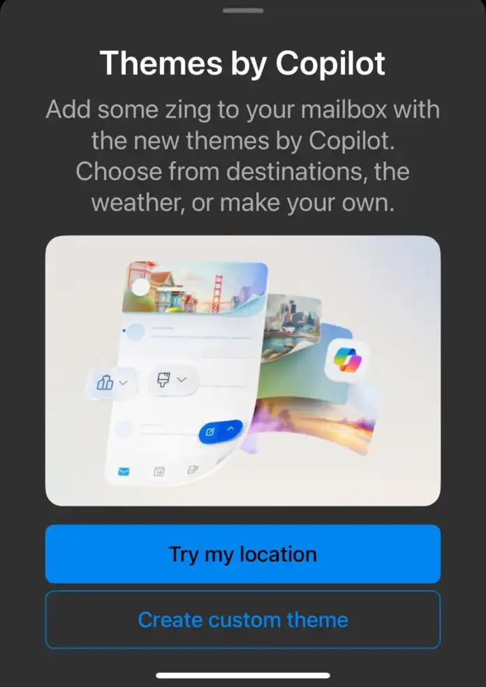 مایکروسافت میگوید Copilot میتواند از موقعیت مکانی برای تغییر رابط کاربری Outlook در اندروید استفاده کند. 1 مایکروسافت میگوید Copilot میتواند از موقعیت مکانی برای تغییر رابط کاربری Outlook در اندروید استفاده کند.