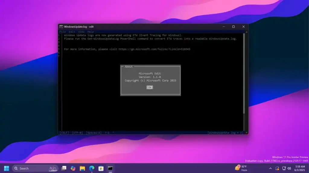 مایکروسافت: ویندوز ۱۱ به زودی به طور پیش‌فرض با ویرایشگر متن Edit عرضه می‌شود.