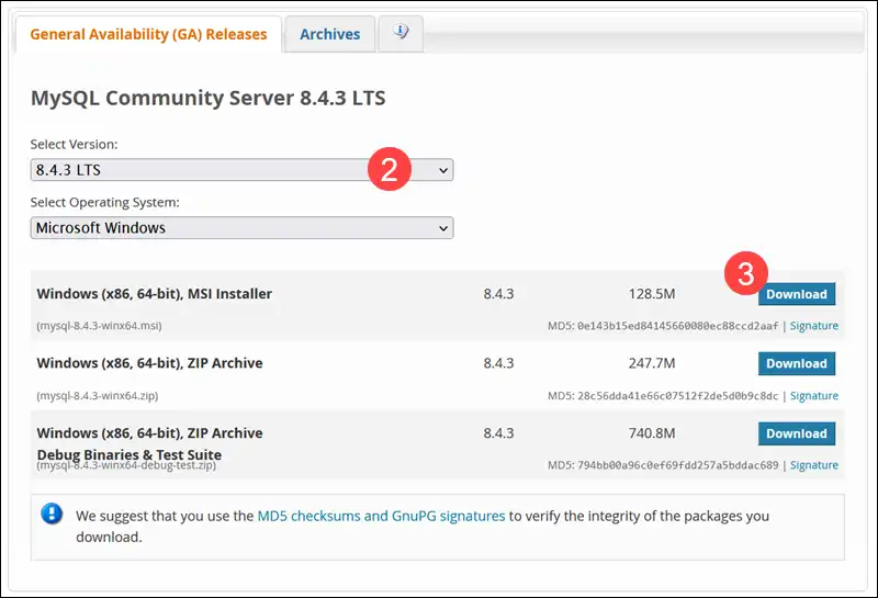آموزش نصب و پیکربندی MySQL در ویندوز سرور 1 آموزش نصب و پیکربندی MySQL در ویندوز سرور