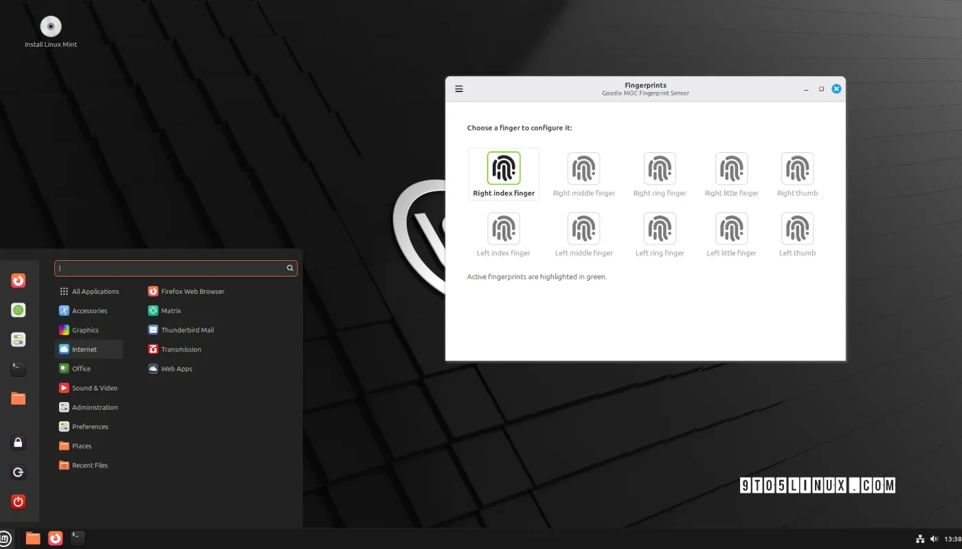 Linux Mint 22.2 با برنامه Fingwit از احراز هویت اثر انگشت پشتیبانی خواهد کرد.
