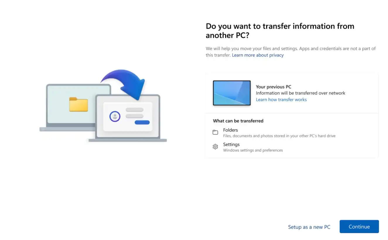 مایکروسافت ابزار جدید مهاجرت ویندوز 11 را تأیید می‌کند، شبیه به Windows 7 Easy Transfer.