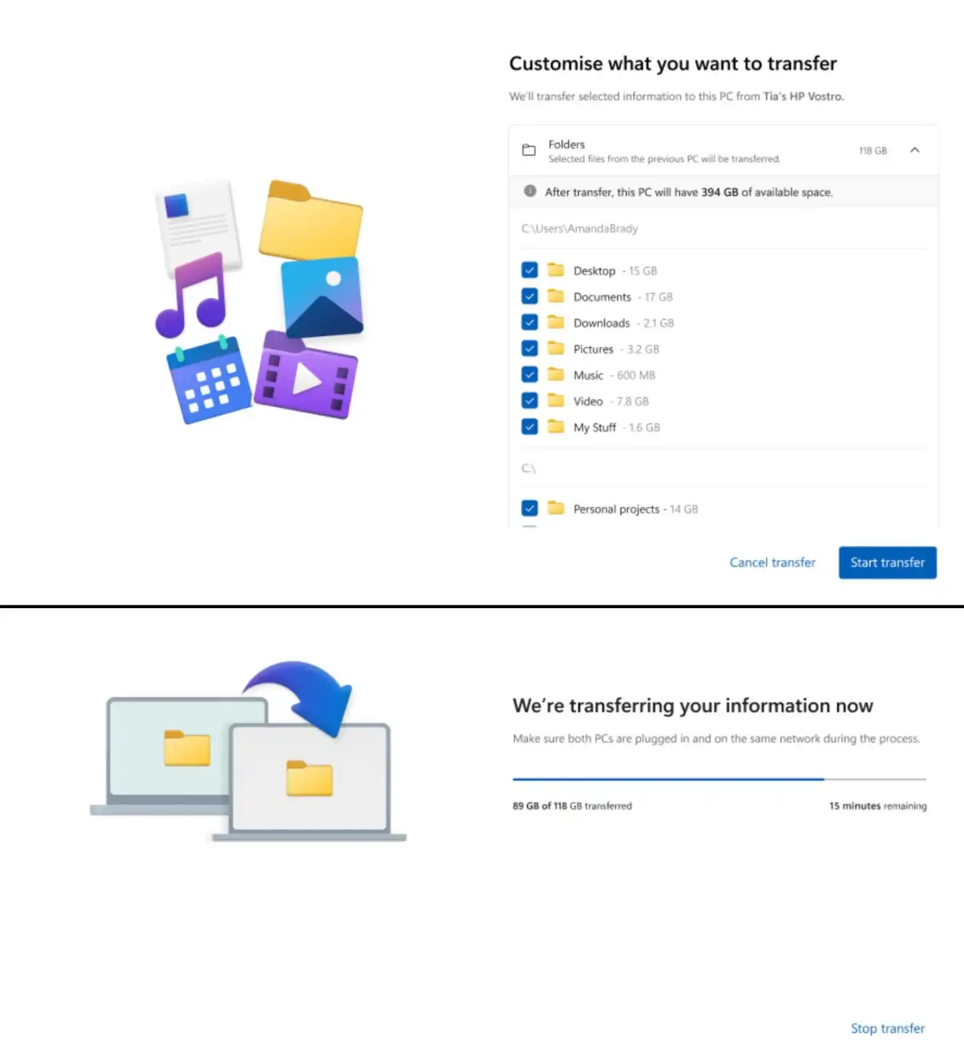 مایکروسافت ابزار جدید مهاجرت ویندوز 11 را تأیید می‌کند، شبیه به Windows 7 Easy Transfer.