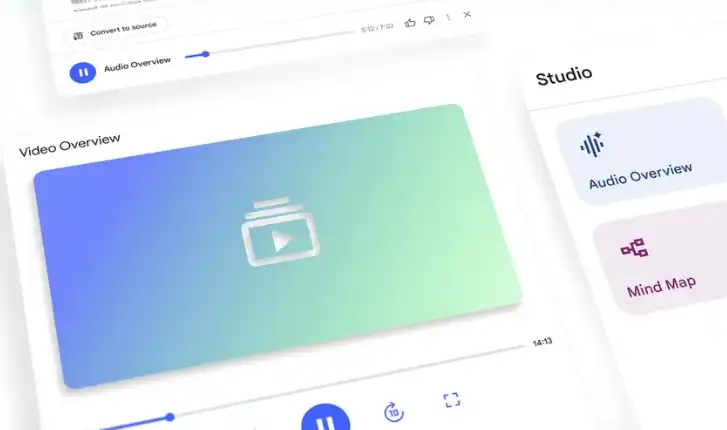 Google Video Overviews را به NotebookLM اضافه می‌کند.