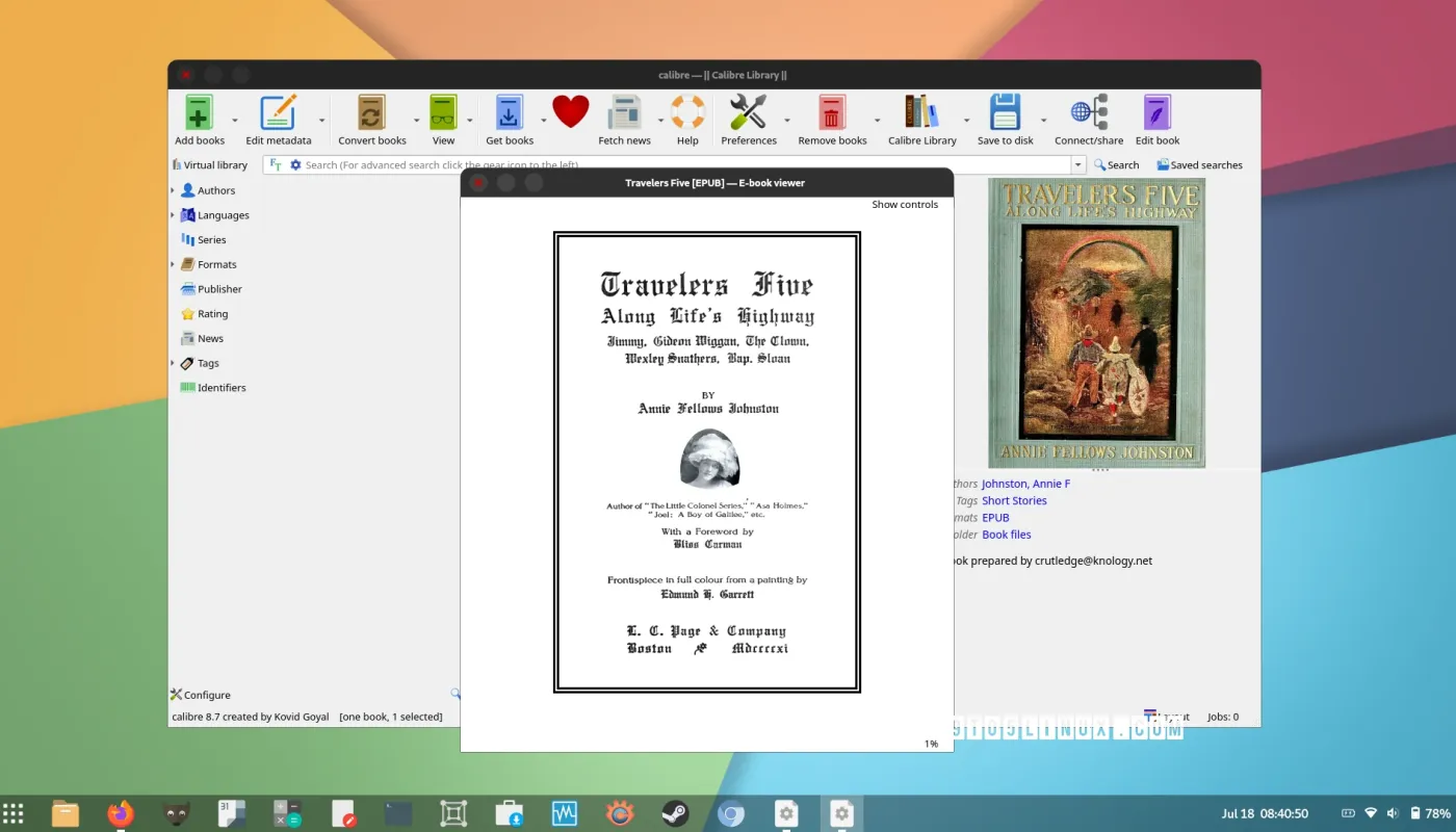 Calibre 8.7 از تولید فایل‌های شماره صفحه در کیندل‌های مبتنی بر MTP پشتیبانی می‌کند.
