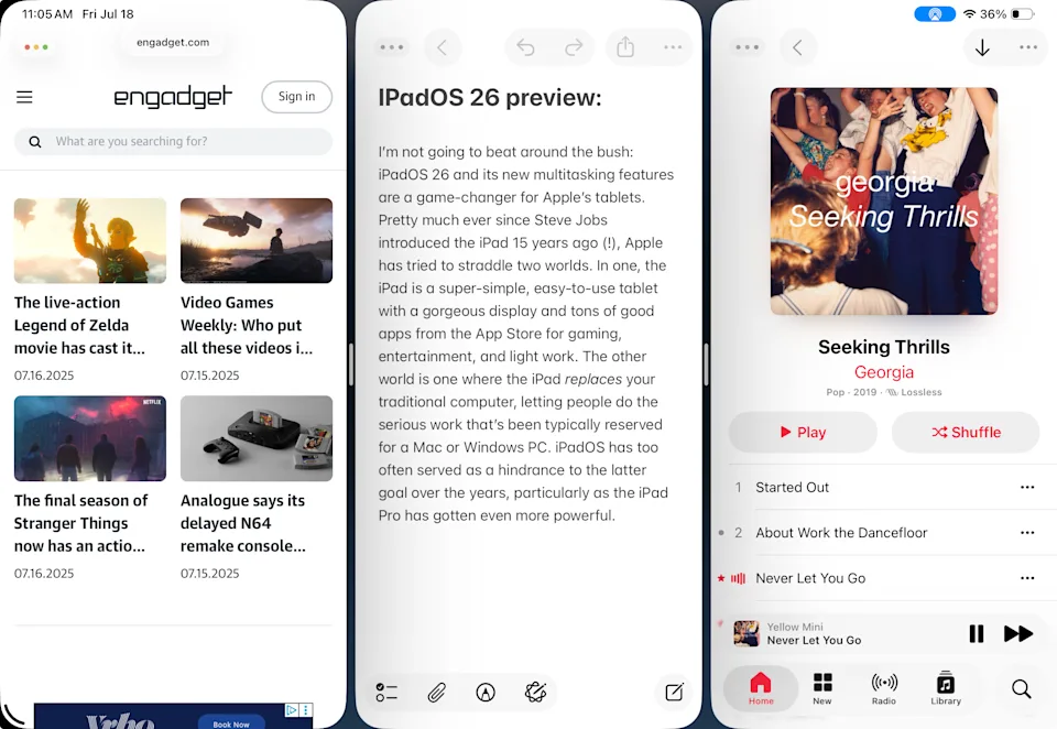 پیشنمایش iPadOS 26: یک بهروزرسانی چندوظیفهای که مدتها انتظارش میرفت، (تا اینجا) نتیجه داده است. 2 پیشنمایش iPadOS 26: یک بهروزرسانی چندوظیفهای که مدتها انتظارش میرفت، (تا اینجا) نتیجه داده است.