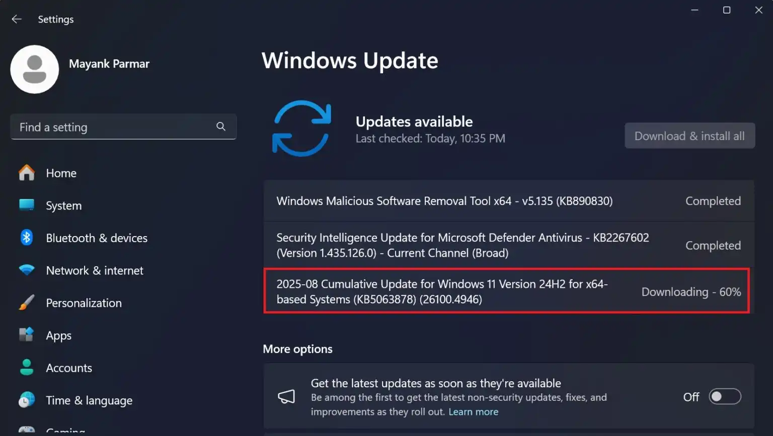 مایکروسافت در حال بررسی مشکل خرابی/نقص اطلاعات SSD در ویندوز ۱۱ KB5063878 است.