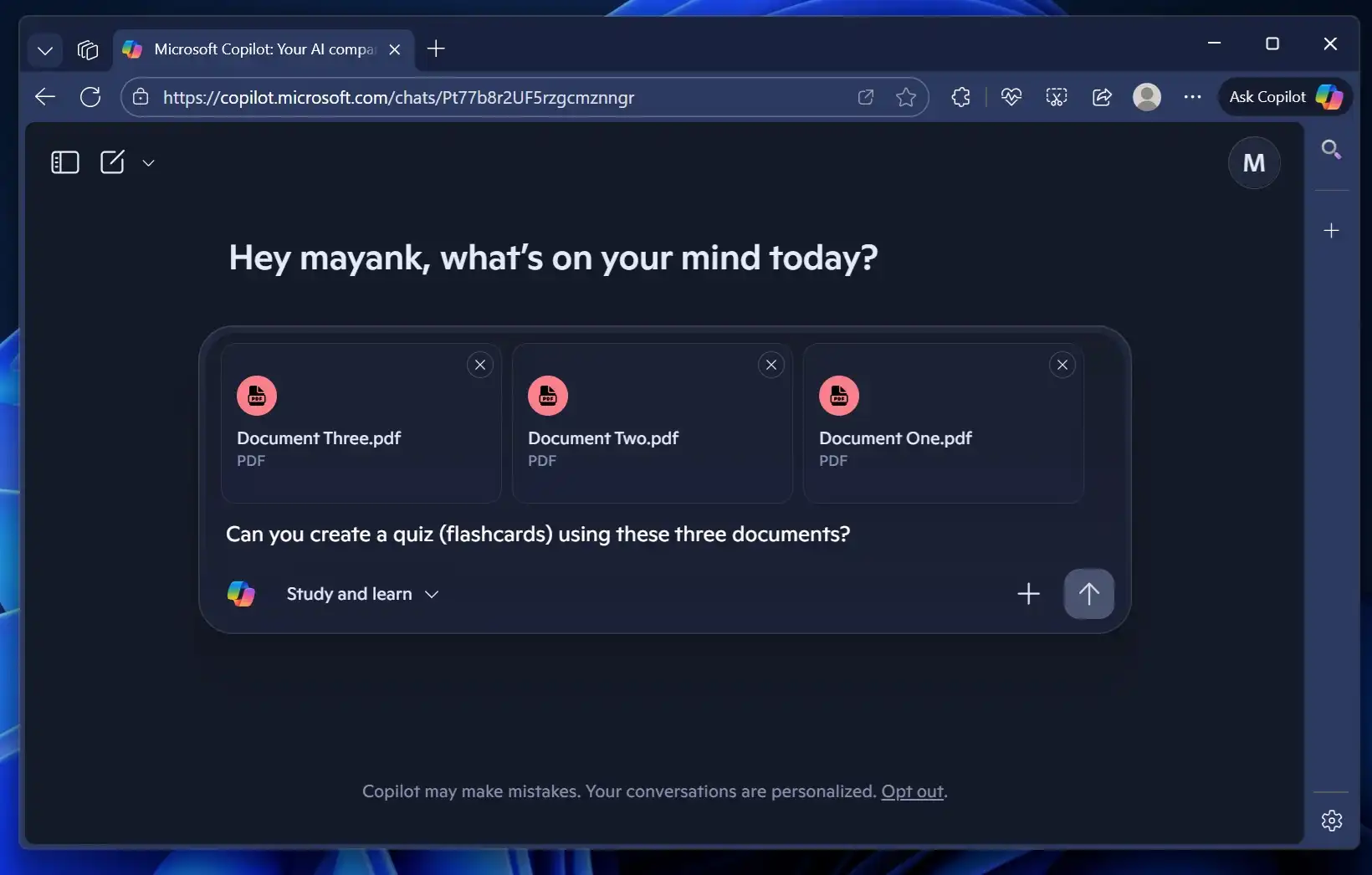 ویژگی تجزیه و تحلیل چند فایلی ChatGPT به صورت رایگان به Microsoft Copilot (نسخه وب) و اپلیکیشن ویندوز 11 اضافه میشود. 1 ویژگی تجزیه و تحلیل چند فایلی ChatGPT به صورت رایگان به Microsoft Copilot (نسخه وب) و اپلیکیشن ویندوز 11 اضافه میشود.