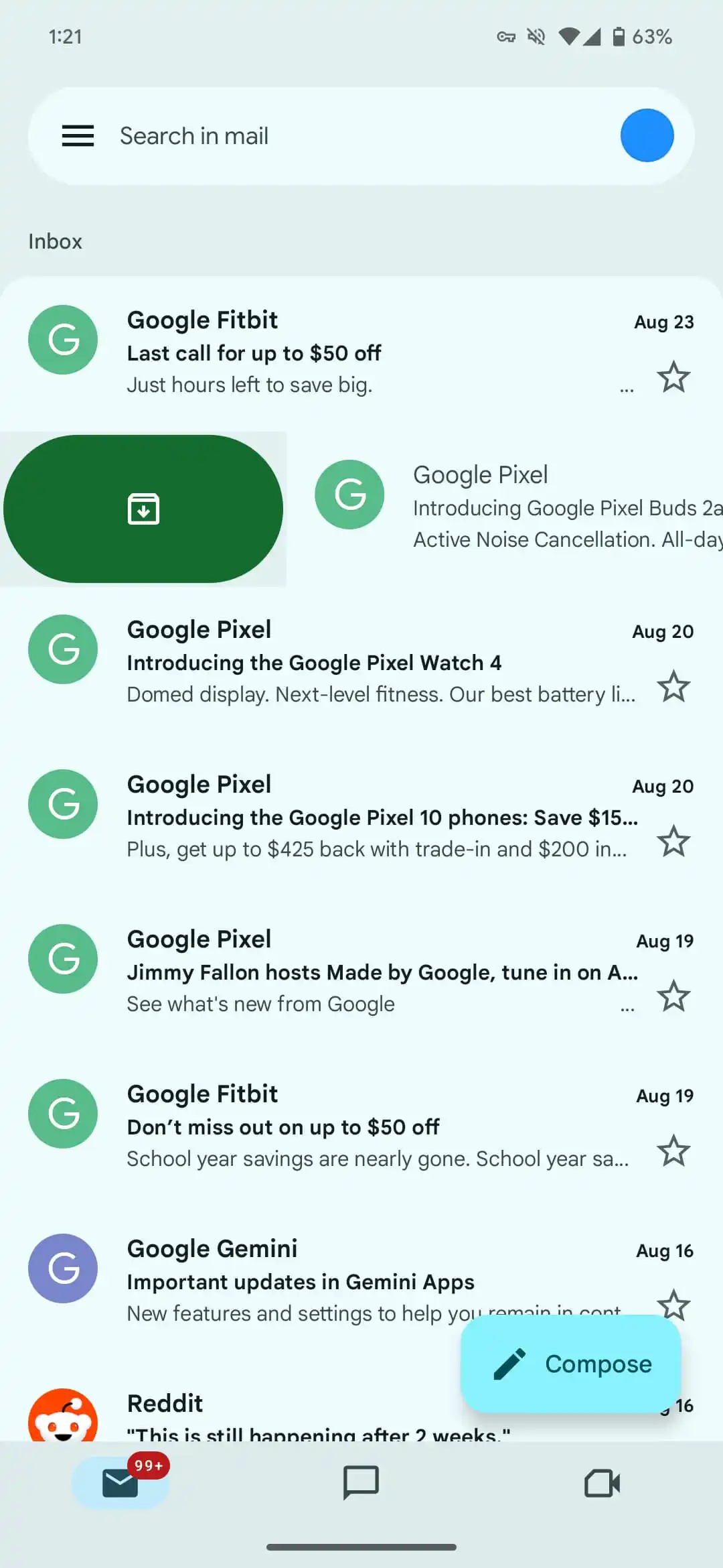 جیمیل بازطراحی متریال ۳ اکسپرسِو را ارائه میکند. 3 جیمیل بازطراحی متریال ۳ اکسپرسِو را ارائه میکند.