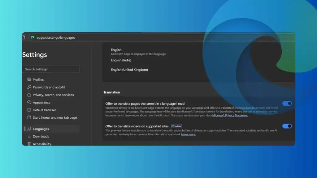 مایکروسافت اج اکنون ترجمه صوتی مبتنی بر هوش مصنوعی برای ویدیوها در ویندوز ۱۱ دارد، اما به ۱۲ گیگابایت رم نیاز دارد. مایکروسافت اج اکنون ترجمه صوتی مبتنی بر هوش مصنوعی برای ویدیوها در ویندوز ۱۱ دارد، اما به ۱۲ گیگابایت رم نیاز دارد.