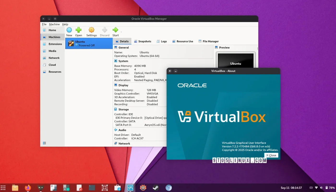 VirtalBox 7.2.2 پشتیبانی از APIهای KVM را در هسته لینوکس 6.16 و نسخه‌های جدیدتر اضافه می‌کند.