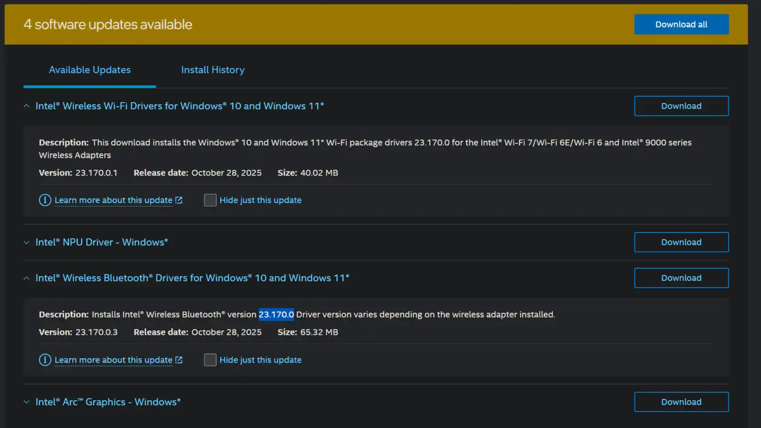 اینتل تایید میکند که ویندوز 11 نسخهی 25H2 اکنون به طور کامل توسط درایورهای آن پشتیبانی میشود. 3 اینتل تایید میکند که ویندوز 11 نسخهی 25H2 اکنون به طور کامل توسط درایورهای آن پشتیبانی میشود.