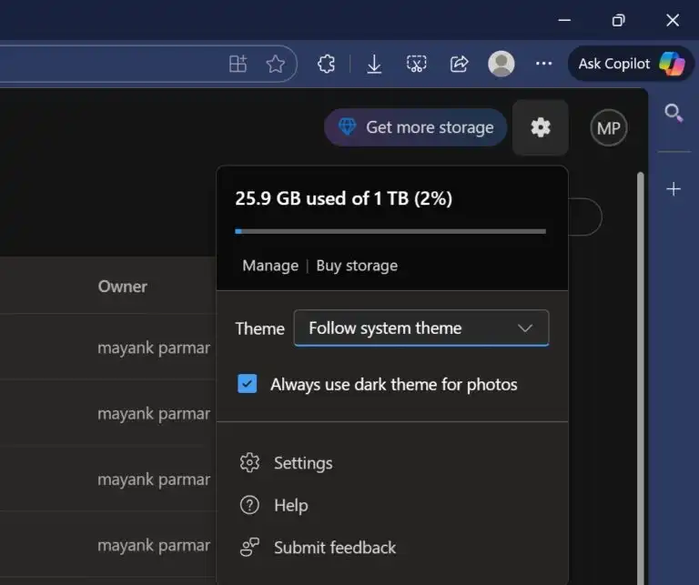 OneDrive در وب (حساب شخصی) حالت تاریک (دارک مُد) را اضافه میکند، قابلیت گالری عکس جدید و موارد بیشتر. 1 OneDrive در وب (حساب شخصی) حالت تاریک (دارک مُد) را اضافه میکند، قابلیت گالری عکس جدید و موارد بیشتر.