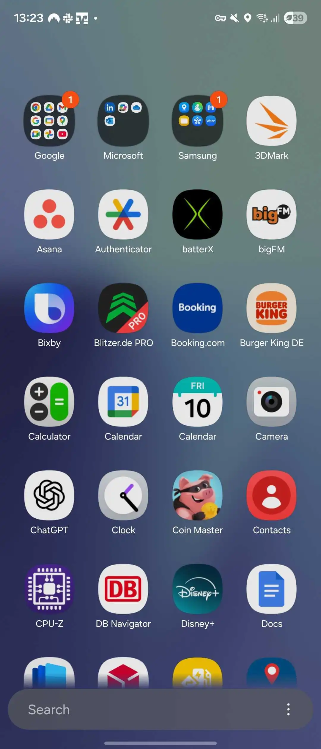 کشوی برنامه‌های One UI 8.5 به لطف نوار جستجوی جدید، ظاهر صیقلی‌تری دارد
