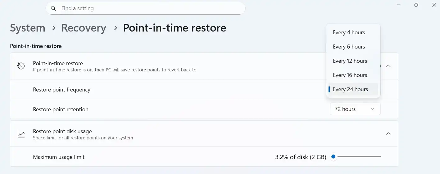 من قابلیت Point-in-time Restore ویندوز 11 را آزمایش کردم و بدون هوش مصنوعی، یکی از بهترین ویژگی‌های آن است.