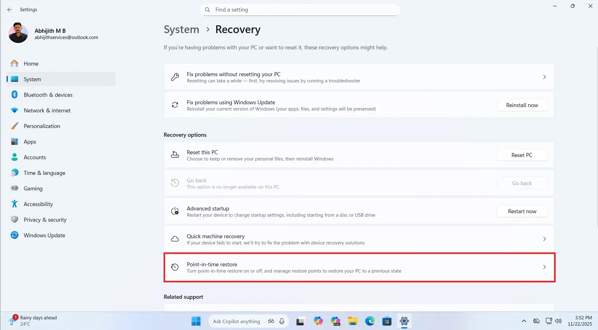من قابلیت Point-in-time Restore ویندوز 11 را آزمایش کردم و بدون هوش مصنوعی، یکی از بهترین ویژگی‌های آن است.