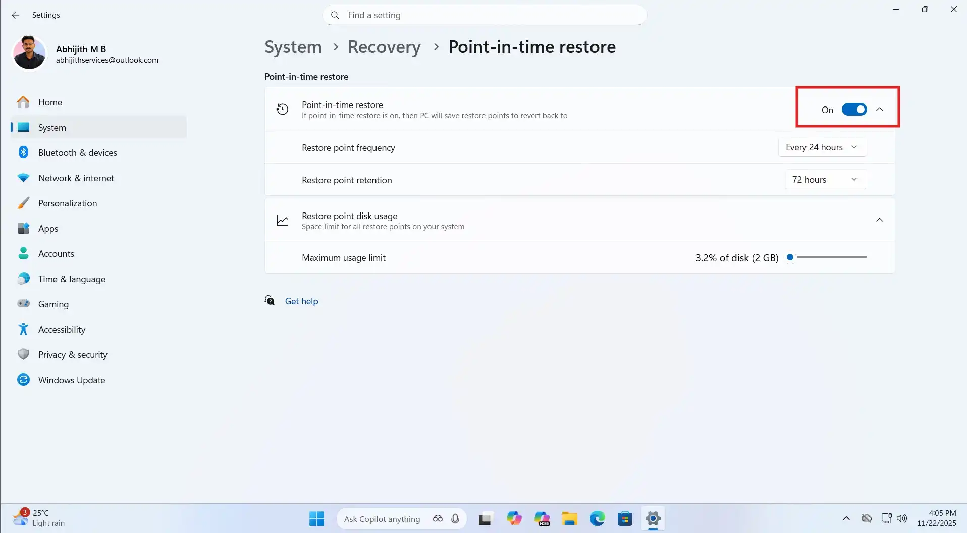 من قابلیت Point-in-time Restore ویندوز 11 را آزمایش کردم و بدون هوش مصنوعی، یکی از بهترین ویژگی‌های آن است.