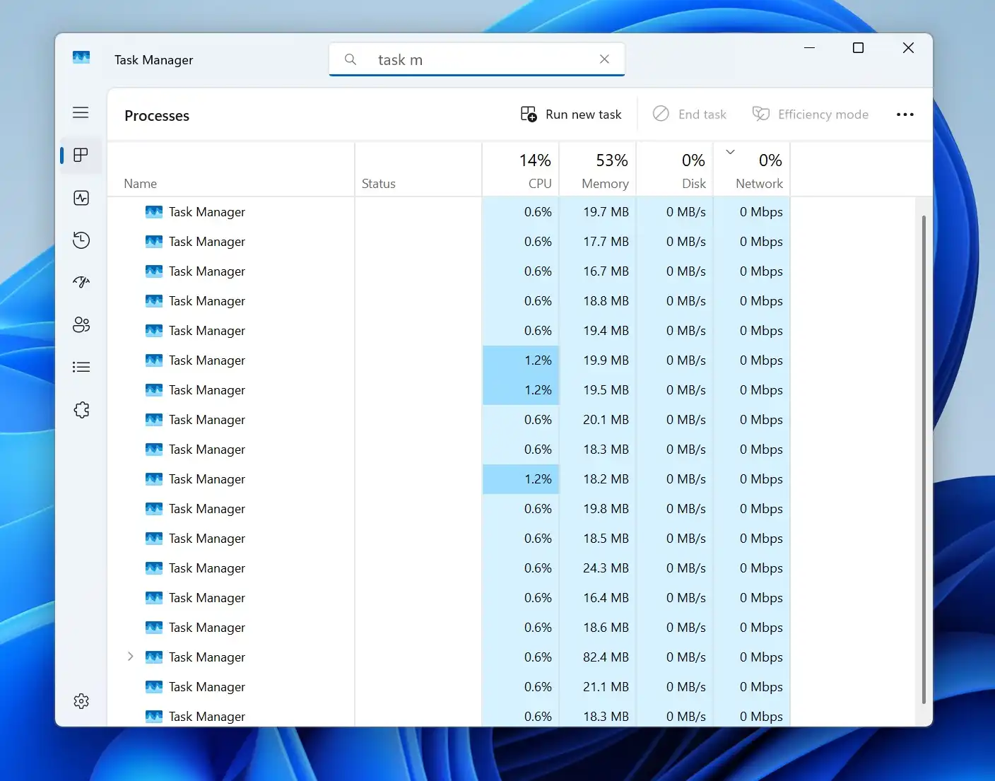 آزمایش شده: باگ Task Manager که باعث کند شدن کامپیوتر شما میشد، در ویندوز 11 بیلد 26200.7171 از بین رفته است 1 آزمایش شده: باگ Task Manager که باعث کند شدن کامپیوتر شما میشد، در ویندوز 11 بیلد 26200.7171 از بین رفته است