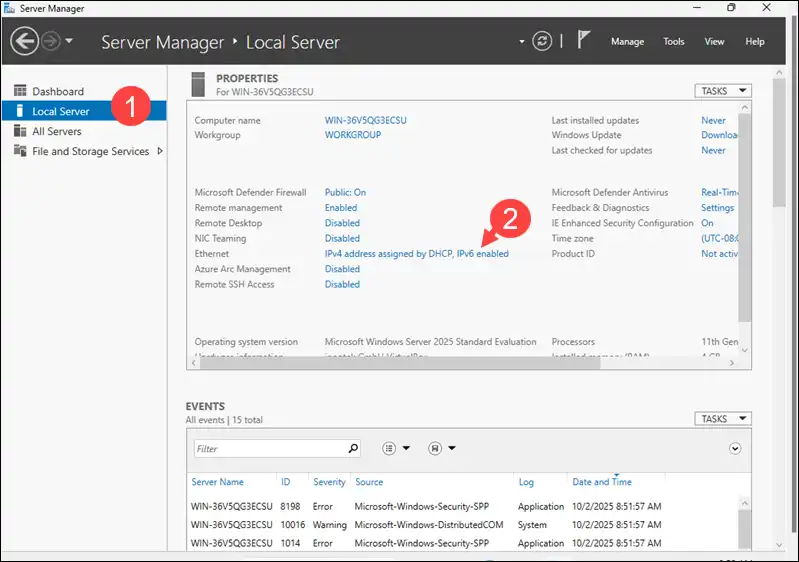 راهنمای ویندوز سرور: نصب و پیکربندی