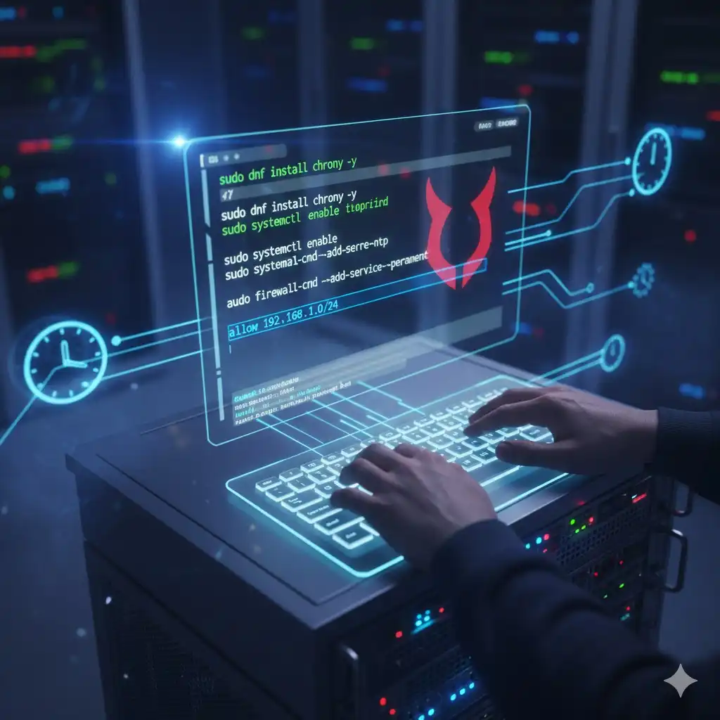 نحوه نصب سرور NTP بر روی AlmaLinux