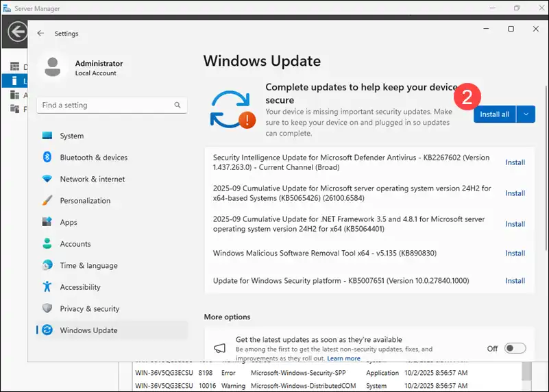 راهنمای ویندوز سرور: نصب و پیکربندی