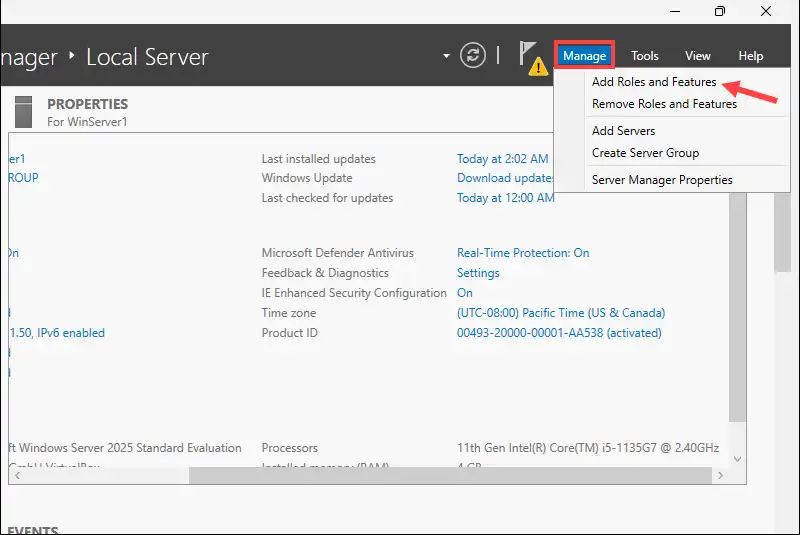 راهنمای ویندوز سرور: نصب و پیکربندی