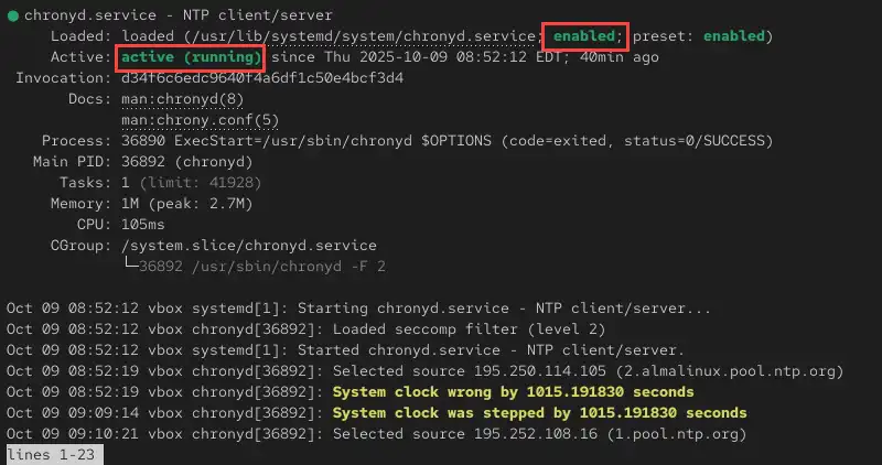 نحوه نصب سرور NTP بر روی AlmaLinux 7 نحوه نصب سرور NTP بر روی AlmaLinux