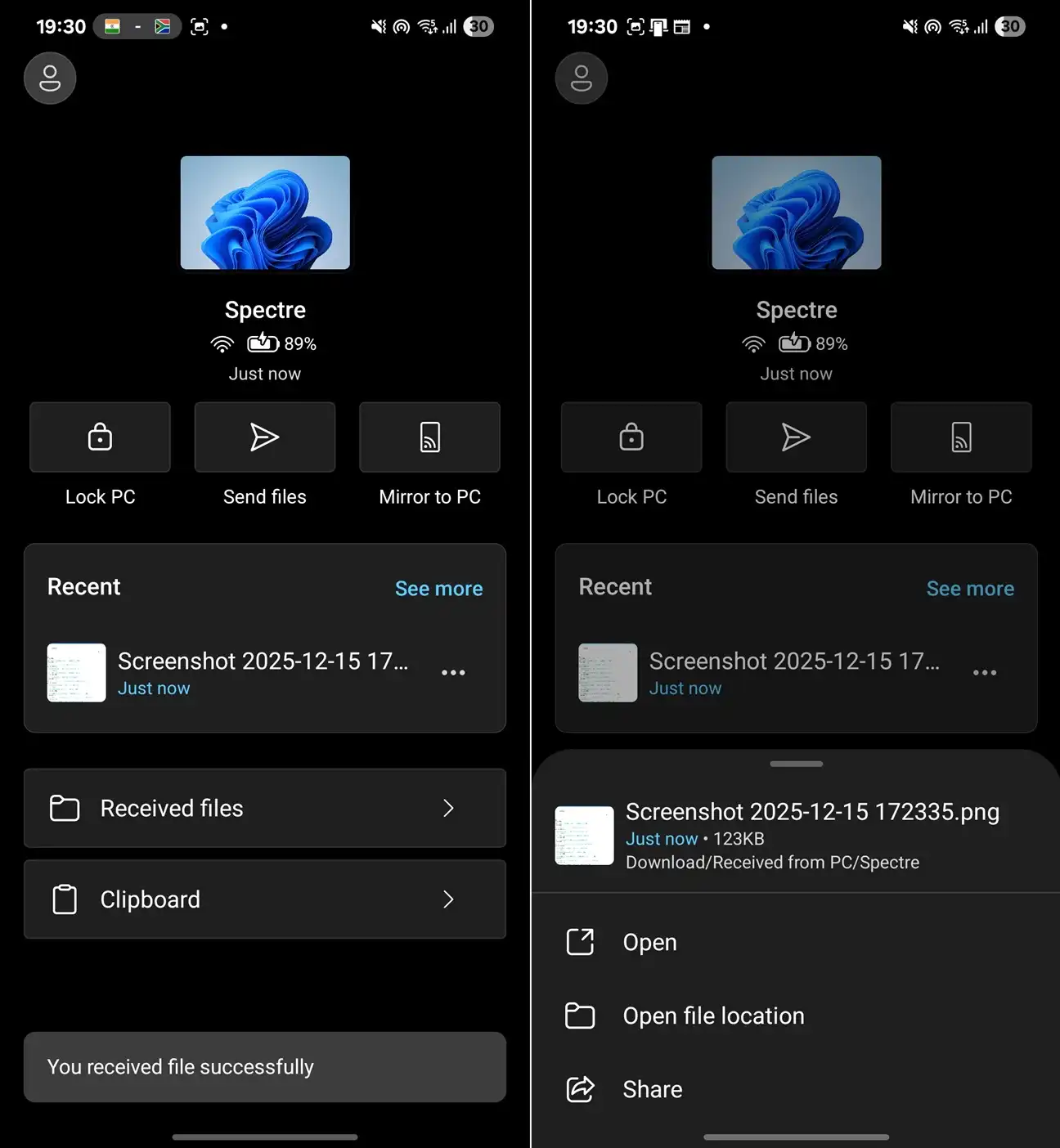 کنترل کامل ویندوز 11 با گوشی اندروید؛ قفل از راه دور، انتقال فایل و اشتراکگذاری کلیپبورد 8 کنترل کامل ویندوز 11 با گوشی اندروید؛ قفل از راه دور، انتقال فایل و اشتراکگذاری کلیپبورد