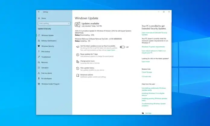دانلود بهروزرسانی Windows 10 KB5071546 ESU | انتشار رسمی همراه با لینک نصب آفلاین MSU دانلود بهروزرسانی Windows 10 KB5071546 ESU | انتشار رسمی همراه با لینک نصب آفلاین MSU